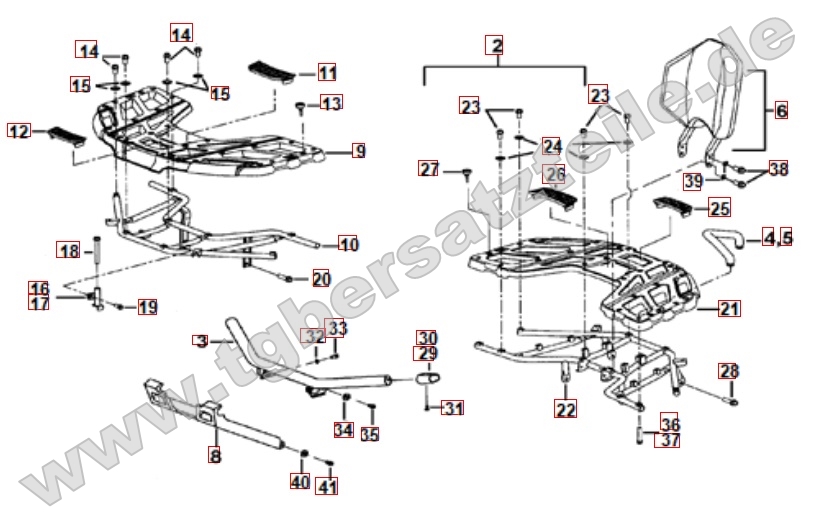 Gepäckträger Plastik
