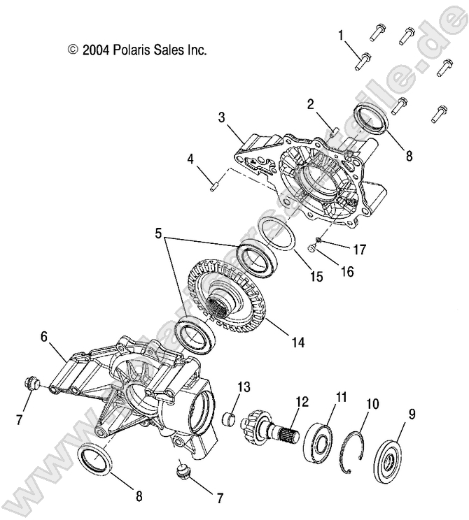 GEARCASE, REAR GEARCASE, REAR
