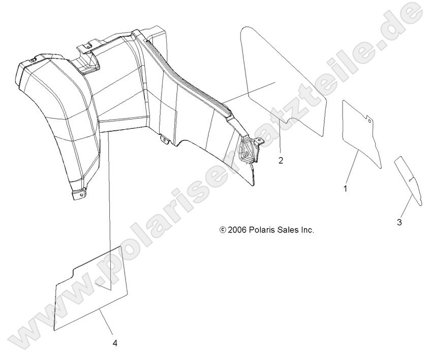 BODY, REAR CAB FOIL BODY, REAR CAB FOIL