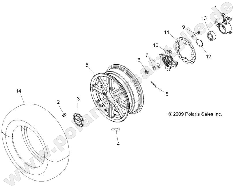 WHEELS, FRONT and HUB