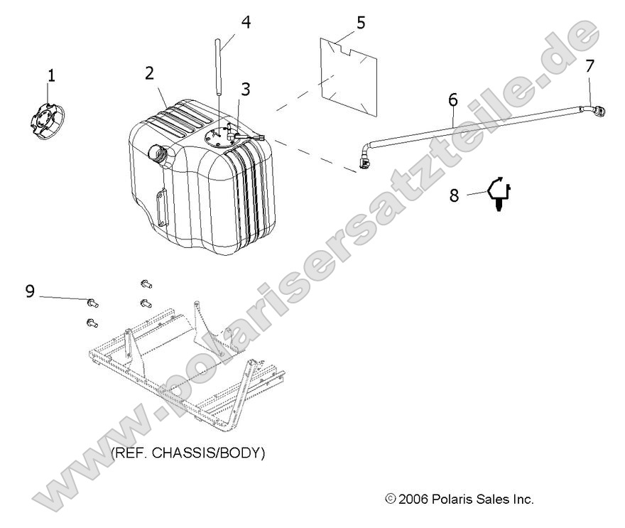 BODY, FUEL TANK ASM.