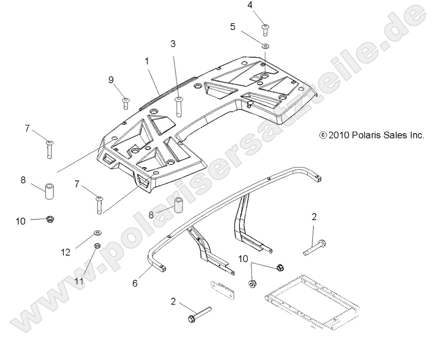 BODY, REAR RACK BODY, REAR RACK