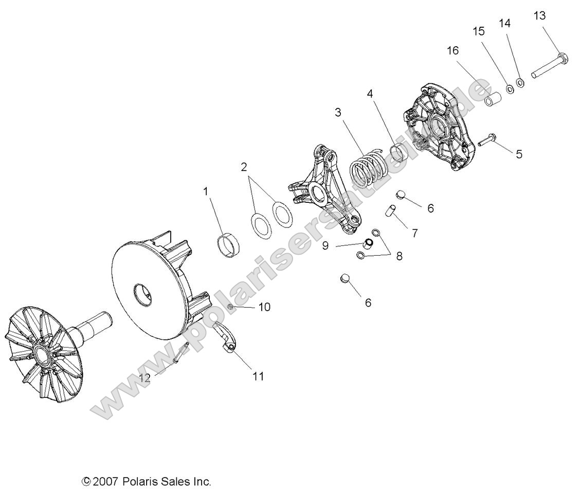 Drive Train, Primary Clutch