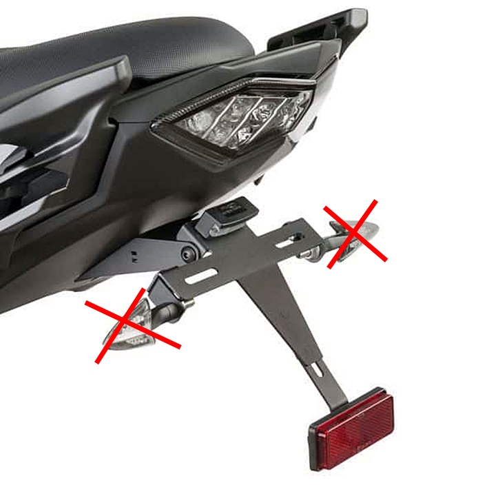 Puig Kennzeichenhalter Set - Kawasaki Versys 650 2015-21