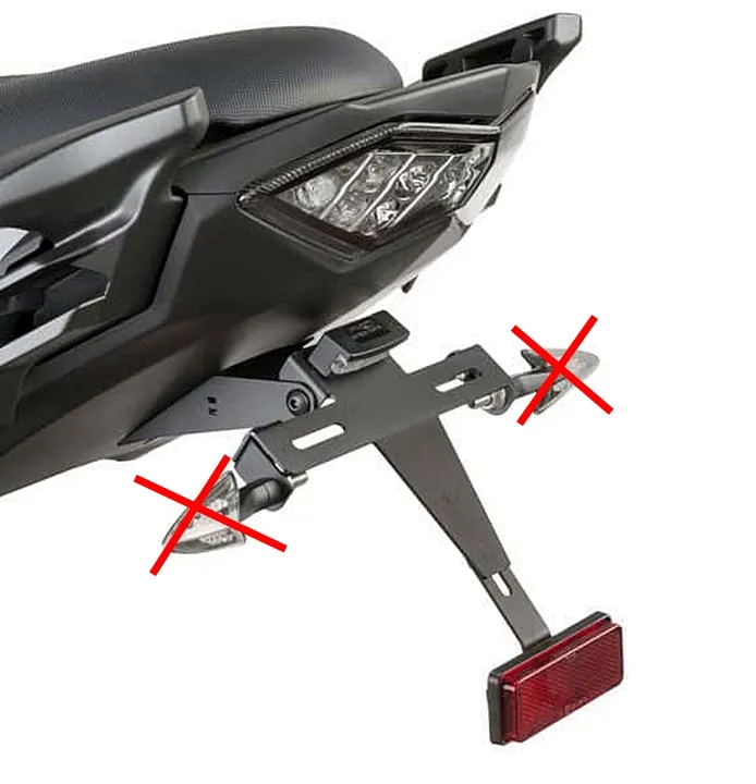 Puig Kennzeichenhalter Set - Kawasaki Versys 650 2015-21