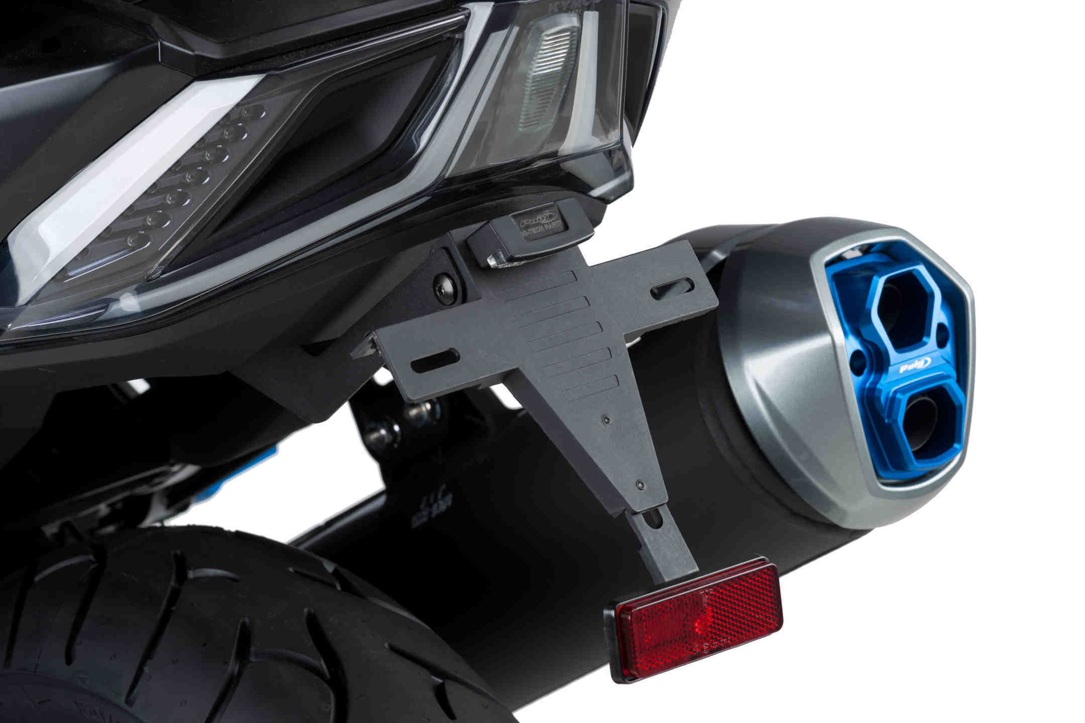 130459A6GWcP1wr3dE PUIG KENNZEICHENHALTER KYMCO AK550 17-18' C/SCHWARZ - 9534N