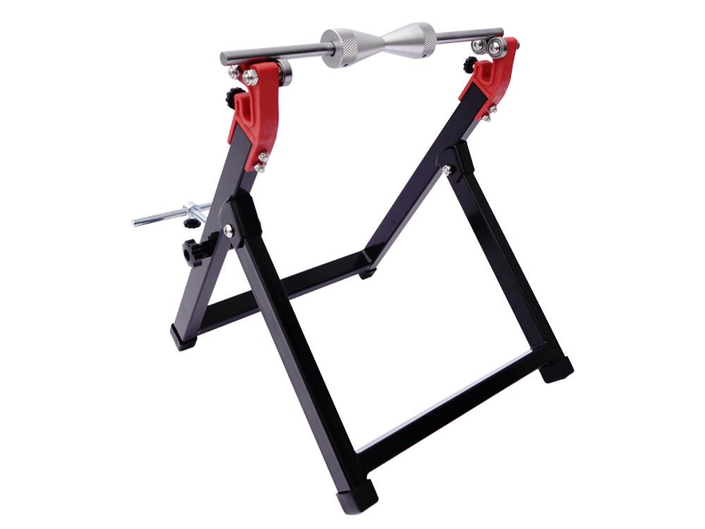 TMP-Motorrad-Auswuchtgeraet-Wuchtbock-klappbar-schwarz-rot-1 TMP Motorrad Felgen Auswuchtgerät / Wuchtbock klappbar - schwarz-rot