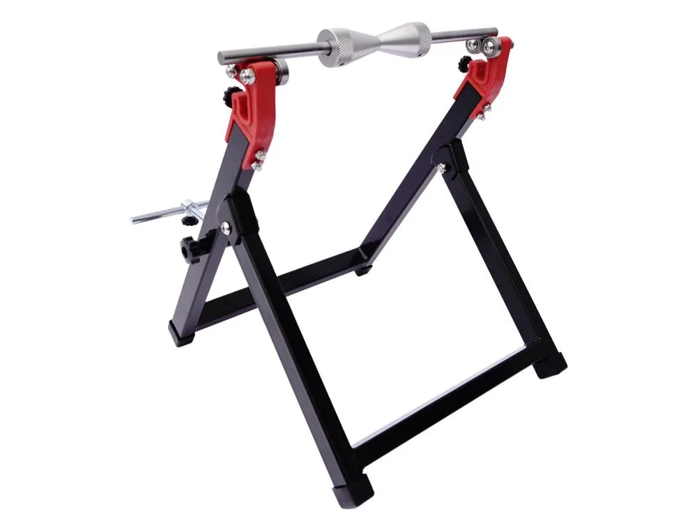 TMP Motorrad Felgen Auswuchtgerät / Wuchtbock klappbar - schwarz-rot