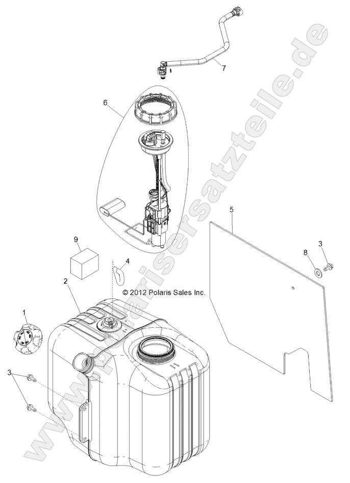 Body, Fuel Tank Asm. Body, Fuel Tank Asm.
