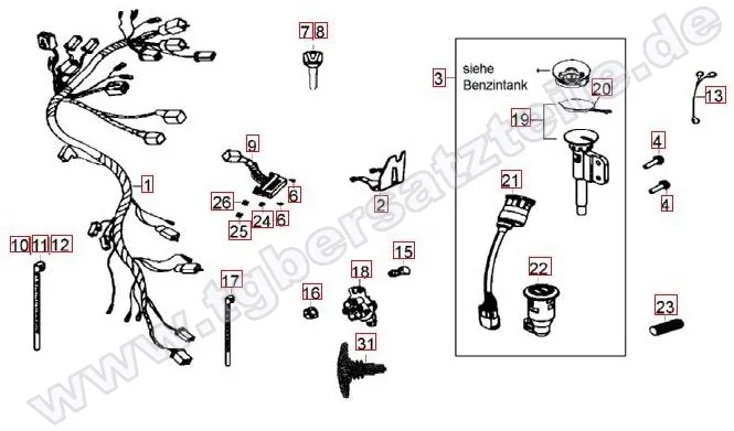 Kabelbaum-Schlosssatz