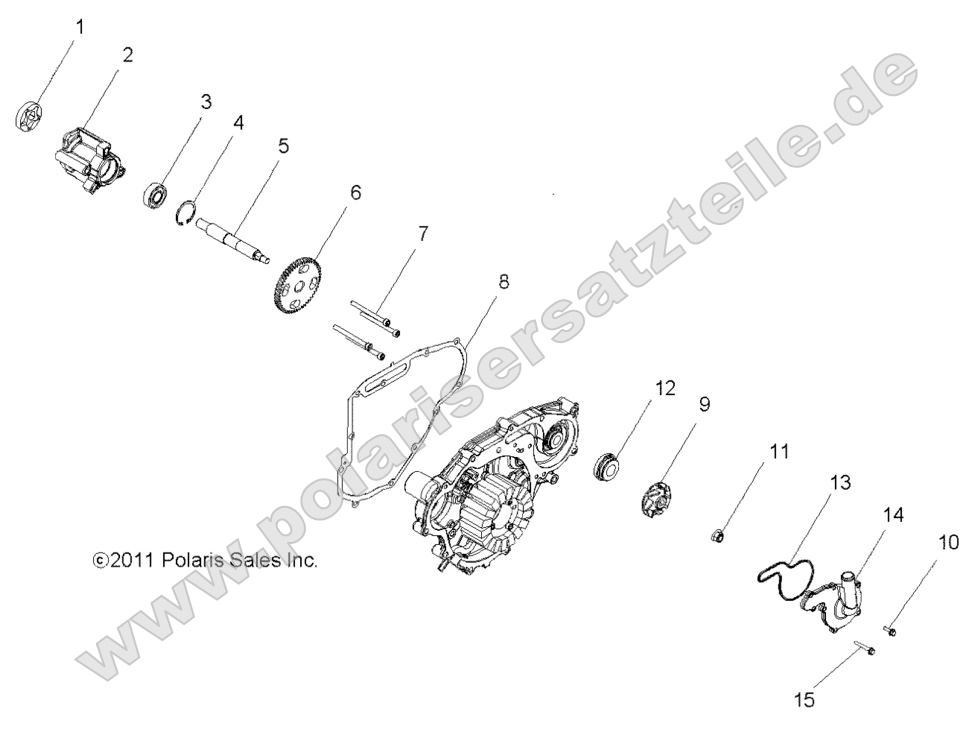 Engine, Oil Pump and Water Pump Engine, Oil Pump and Water Pump