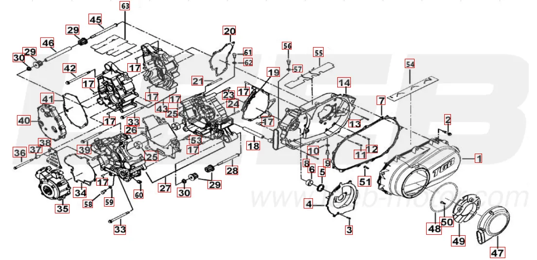 Motorgehäuse Motorgehäuse