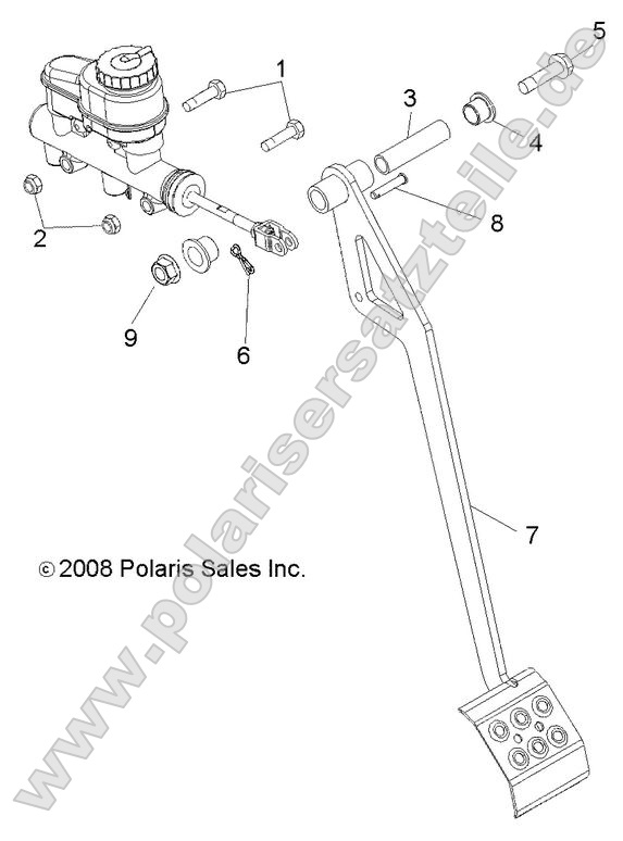 Brakes, Pedal and Master Cylinder Mounting