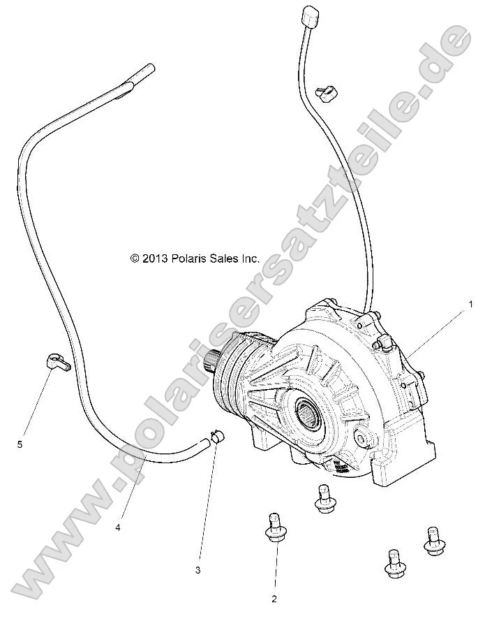 Drive Train, Front Gearcase Mounting Drive Train, Front Gearcase Mounting