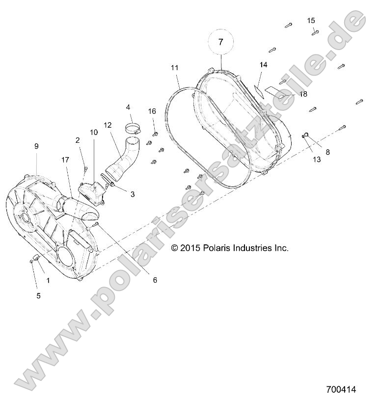 Drive Train, Clutch Cover and Ducting