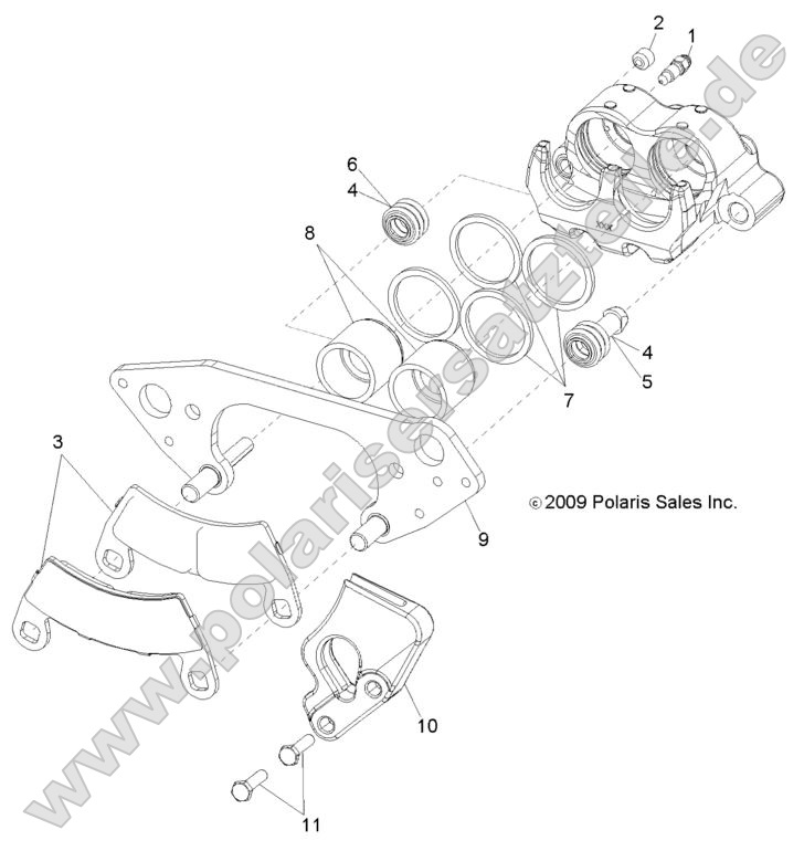 BRAKES, FRONT CALIPER