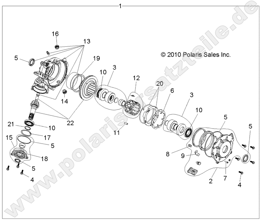 DRIVE TRAIN, FRONT GEARCASE DRIVE TRAIN, FRONT GEARCASE