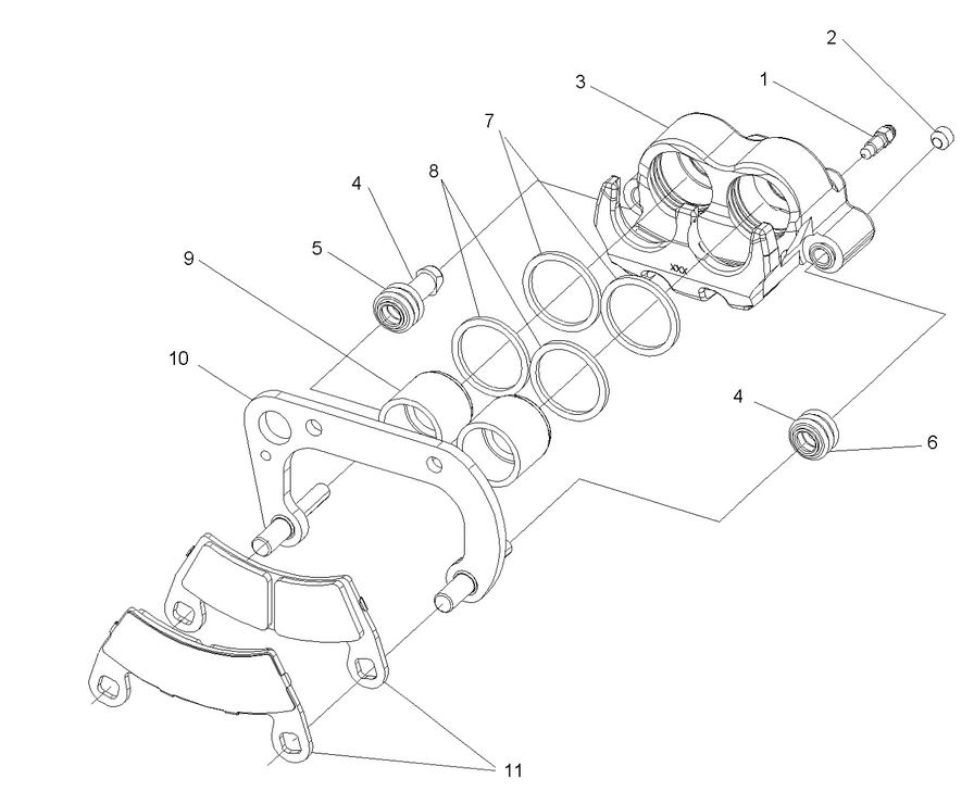 BRAKES, REAR CALIPER