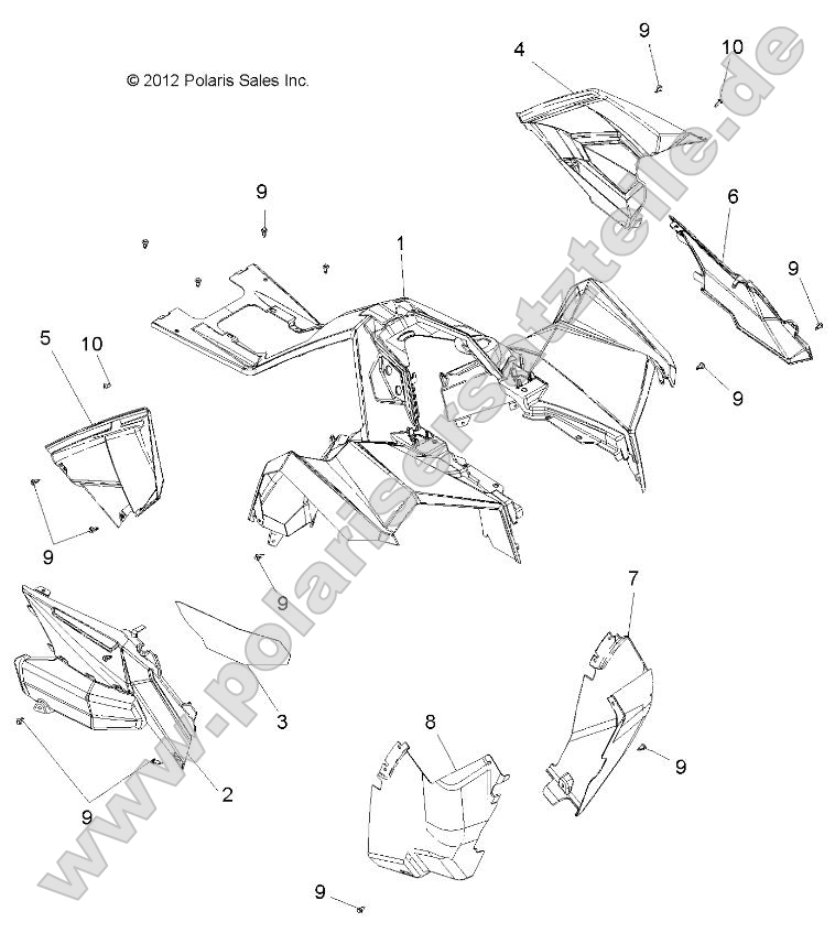 Body, Front Cab and Side Panels