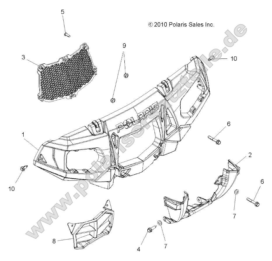 Body, Front Bumper and Mounting