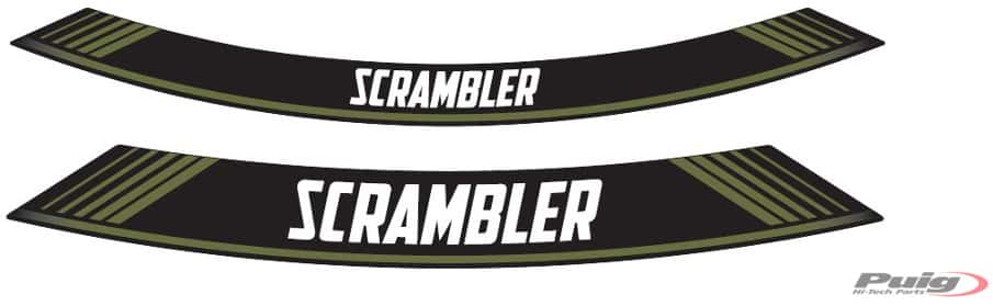 PUIG FELGENBÄNDER X8 SCRAMBLER F/GRÜN - 9134V
