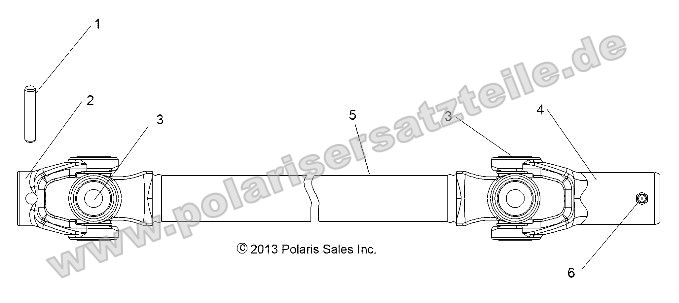 Drive Train, Front Prop Shaft Drive Train, Front Prop Shaft