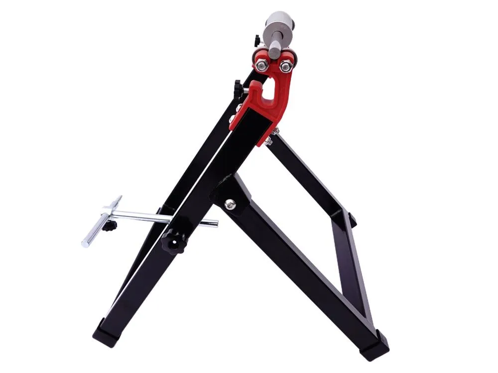 TMP Motorrad Felgen Auswuchtgerät / Wuchtbock klappbar - schwarz-rot