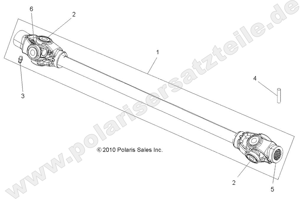 DRIVE TRAIN, PROP SHAFT, FRONT