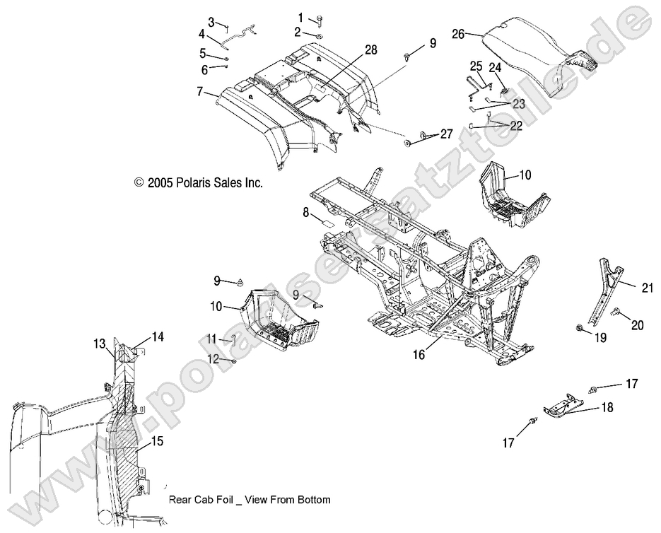 CAB, REAR and SEAT CAB, REAR and SEAT