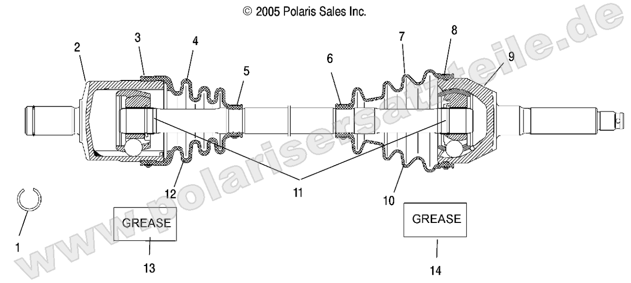 DRIVE SHAFT, FRONT DRIVE SHAFT, FRONT