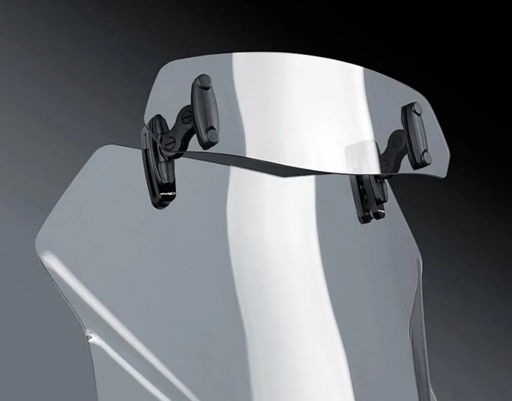 Puig_Clip_Spoiler_Transparent_6319W_montiert Puig Clip-On Spoiler Aufsatz 230 x 90 mm Transparent für Verkleidungsscheiben