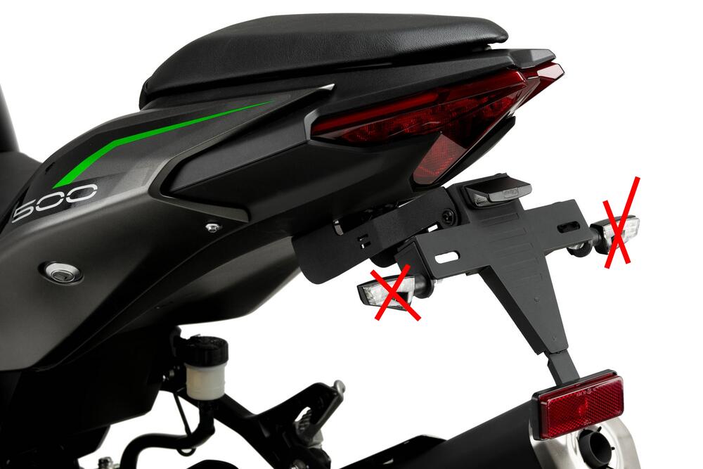 Puig-Kennzeichenhalter-Set-Kawasaki-Z500-Ninja-500-2024-22010N