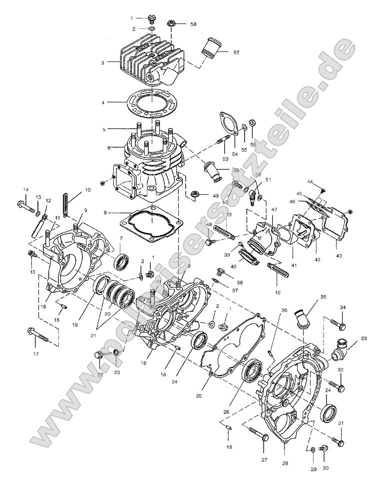 Crankcase and Cylinder Crankcase and Cylinder