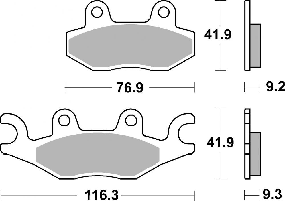 SBS Bremsbeläge Offroad & ATV Sintermetall - 878SI