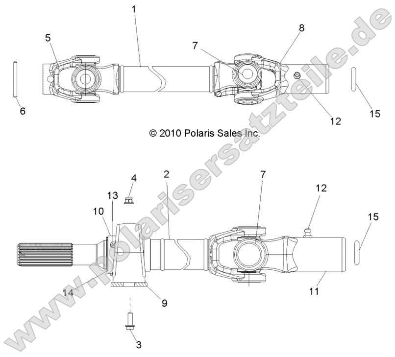 Drive Train, Front Prop Shaft