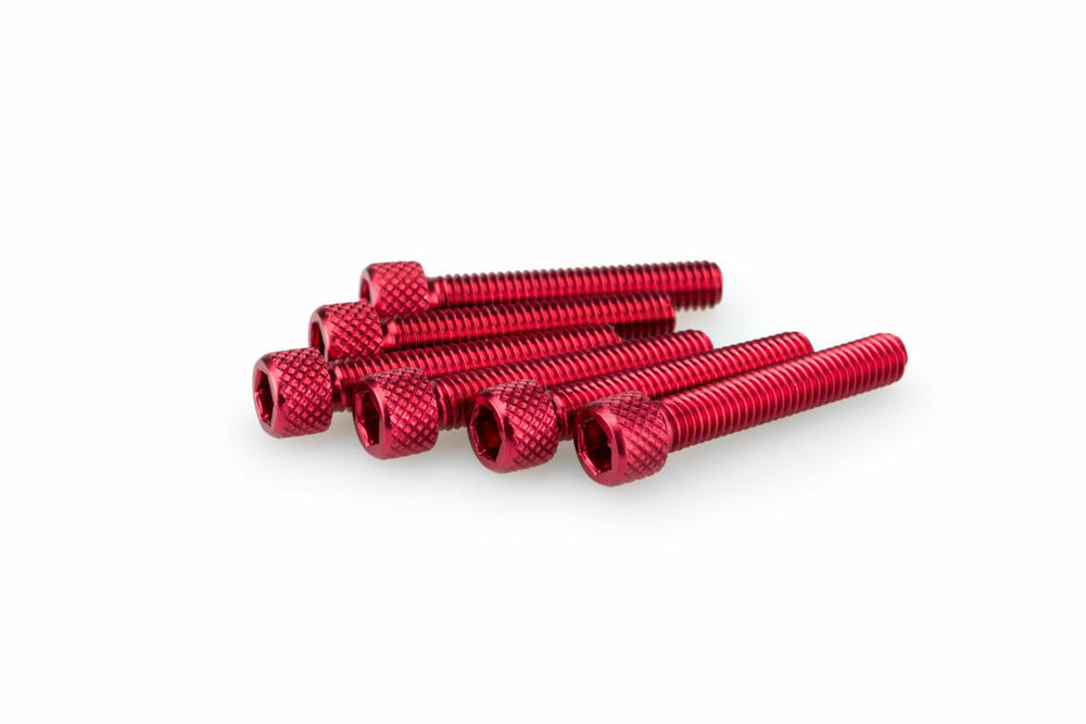 PUIG INBUS-SCHRAUBEN-KIT M6X35MM. ROT - 0346R