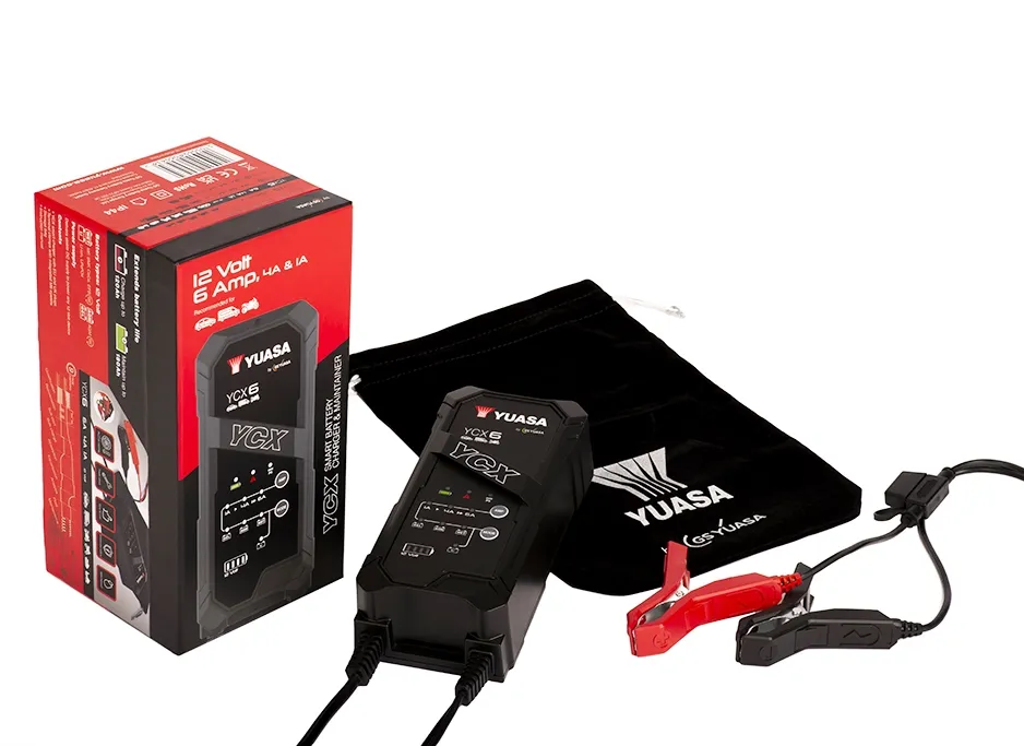 Yuasa YCX6 Batterieladegerät 12V 6A für Blei-Säure + Lithium Batterie