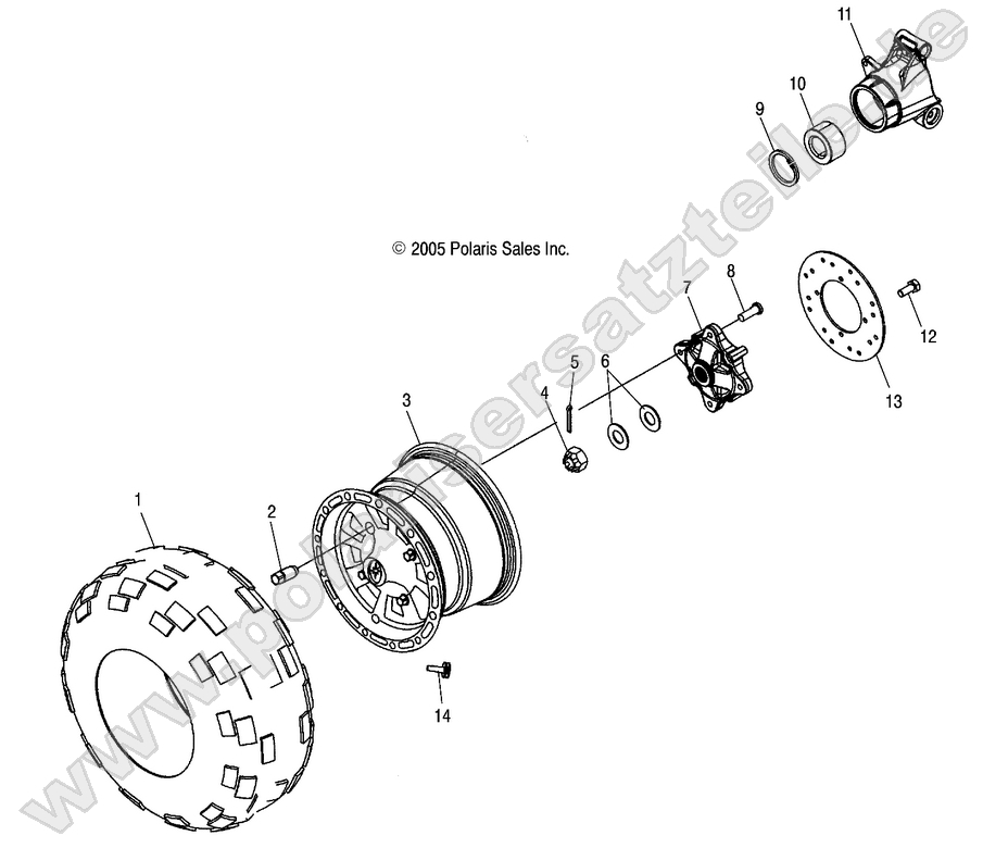 WHEEL, REAR WHEEL, REAR