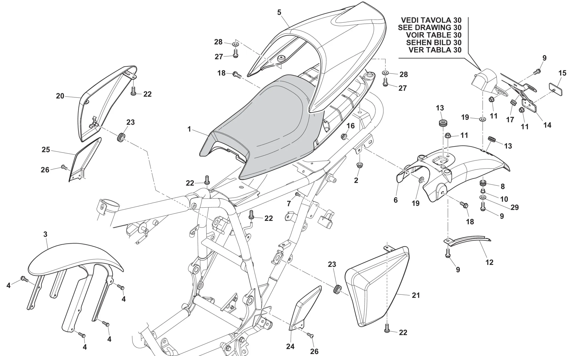 Verkleidung - Sitzbank