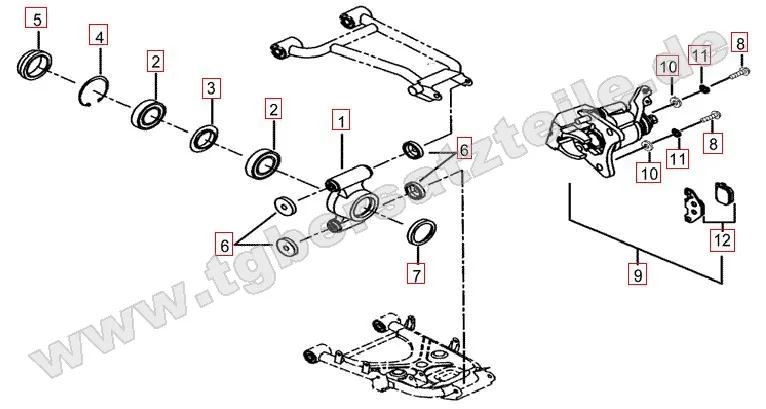 Hinterradachse Hinterradachse