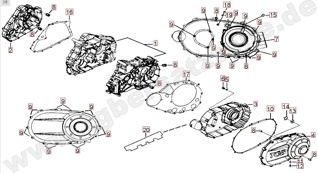 Motorgehäuse Motorgehäuse