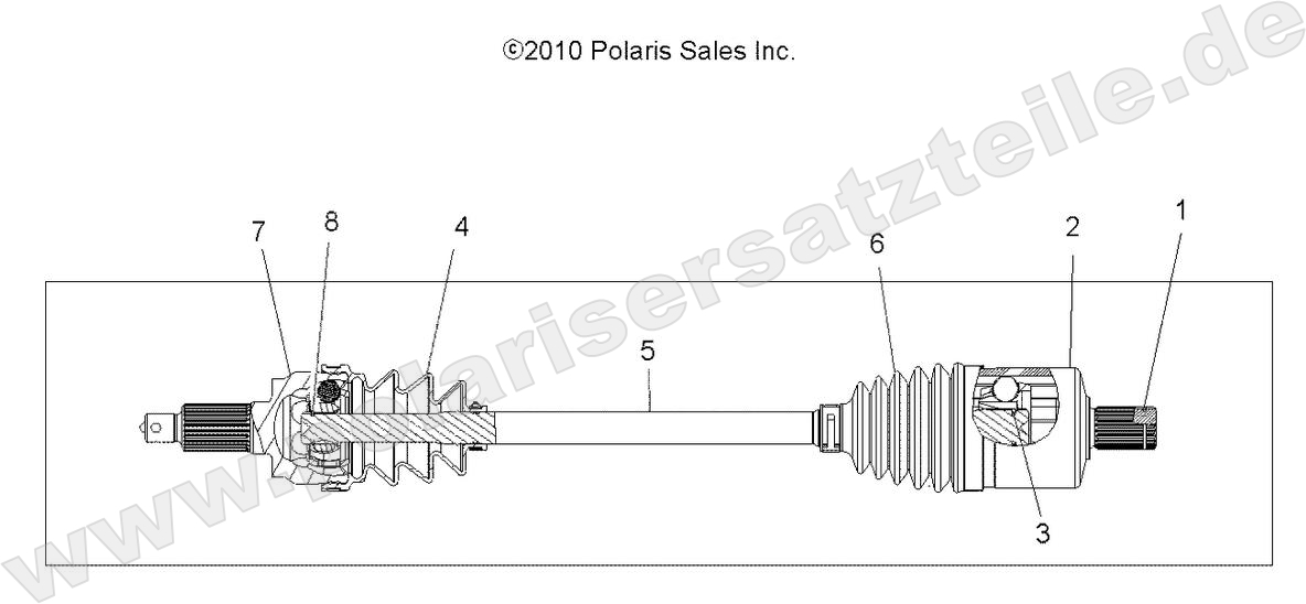 DRIVE TRAIN, DRIVE SHAFT, FRONT DRIVE TRAIN, DRIVE SHAFT, FRONT