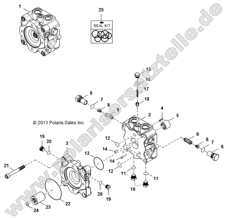 Hydraulics, Pump, Valve Housing Hydraulics, Pump, Valve Housing