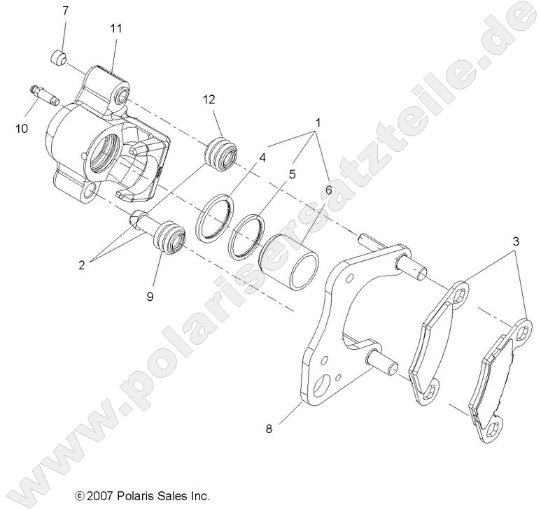 BRAKES, FRONT CALIPER BRAKES, FRONT CALIPER