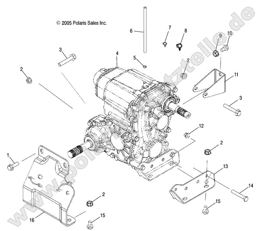 Drive Train, Main Gearcase Mounting