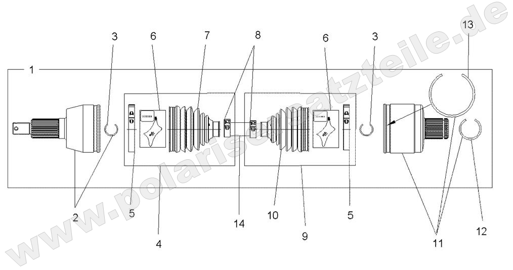 DRIVE TRAIN, DRIVE SHAFT, REAR DRIVE TRAIN, DRIVE SHAFT, REAR
