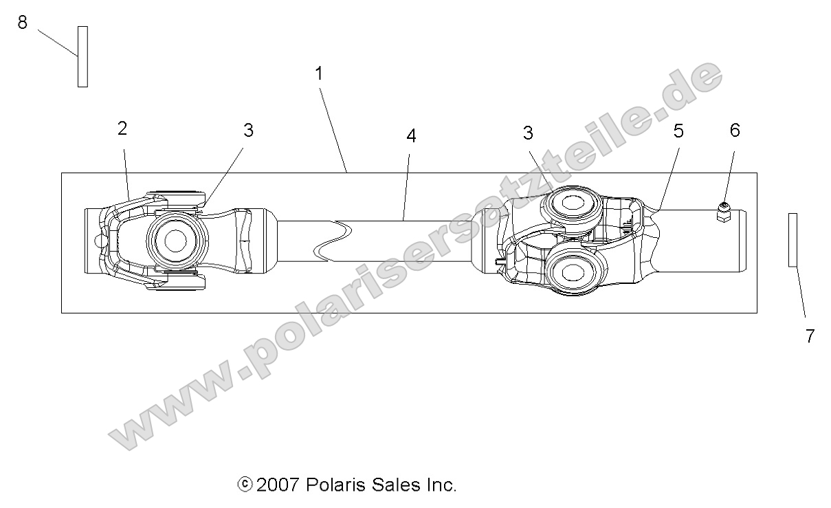 Drive Train, Front Prop Shaft Drive Train, Front Prop Shaft