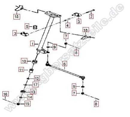 Lenksäule-Spurstange Lenksäule-Spurstange