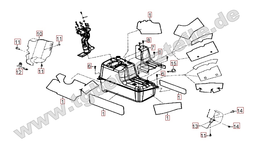 Hitzeschutz für Benzintank