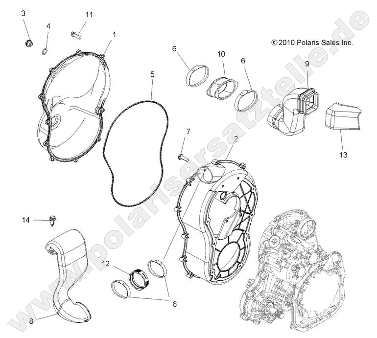 BODY, CLUTCH COVER BODY, CLUTCH COVER